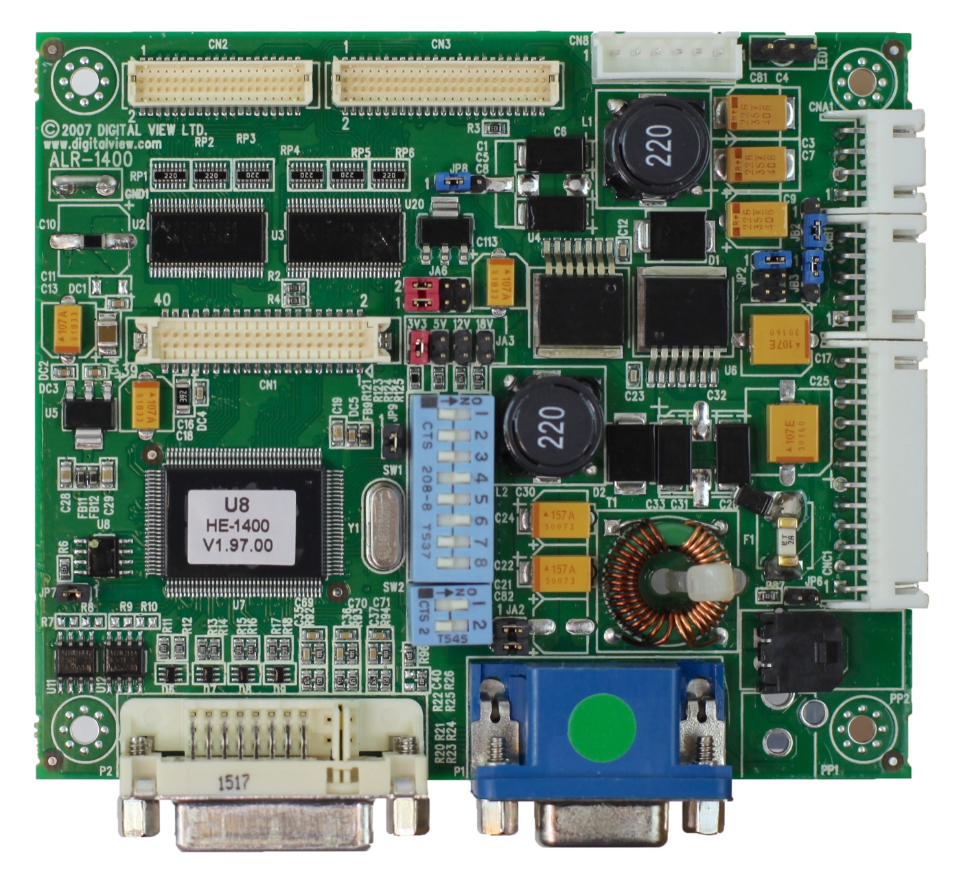 Digital View HE-1400 LCD controller board