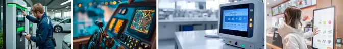 Examples of embedded systems—kiosks, medical monitors, vehicle displays